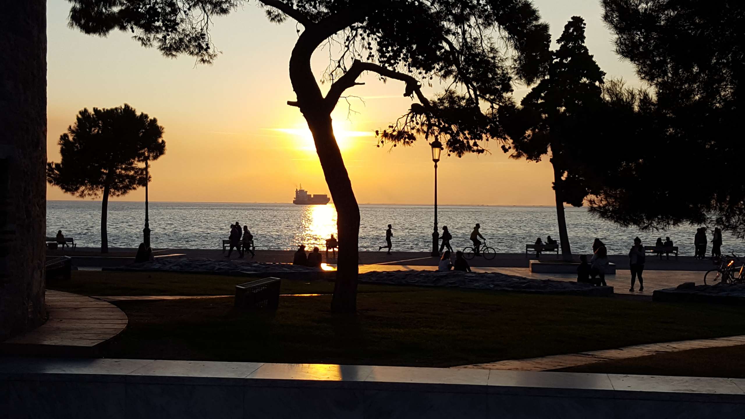 Waterfront At Sunset Thessaloniki Greece Tours By Lifetime Travels Ltd UK